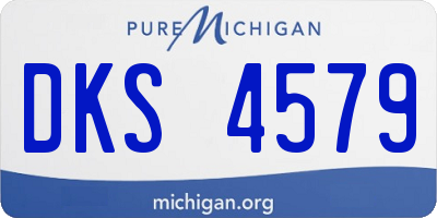 MI license plate DKS4579