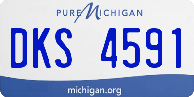 MI license plate DKS4591