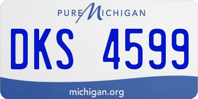 MI license plate DKS4599