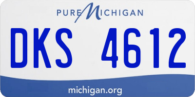 MI license plate DKS4612