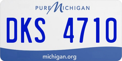 MI license plate DKS4710
