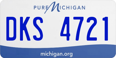 MI license plate DKS4721
