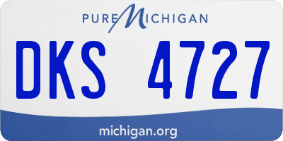 MI license plate DKS4727