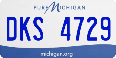 MI license plate DKS4729