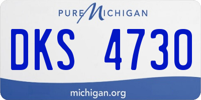 MI license plate DKS4730