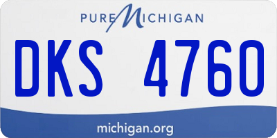 MI license plate DKS4760