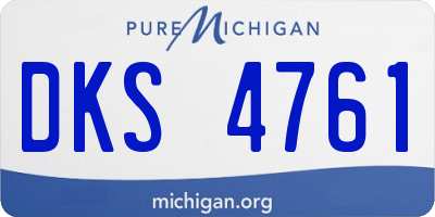 MI license plate DKS4761