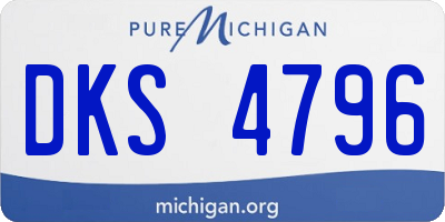 MI license plate DKS4796