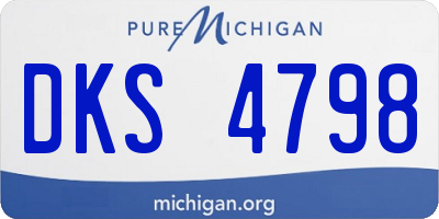 MI license plate DKS4798