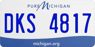 MI license plate DKS4817