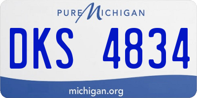 MI license plate DKS4834