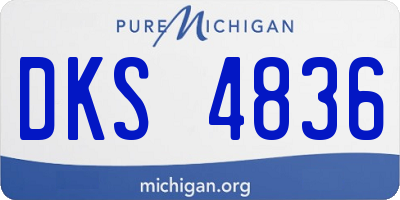 MI license plate DKS4836