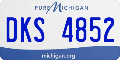 MI license plate DKS4852