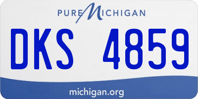 MI license plate DKS4859