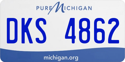 MI license plate DKS4862