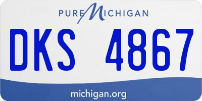 MI license plate DKS4867