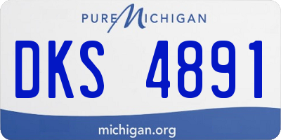 MI license plate DKS4891