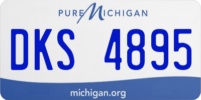 MI license plate DKS4895