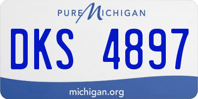 MI license plate DKS4897