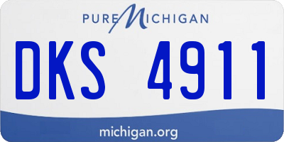 MI license plate DKS4911
