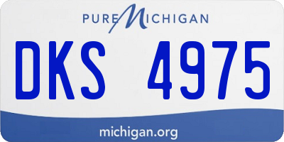 MI license plate DKS4975