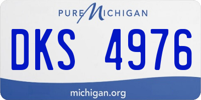 MI license plate DKS4976