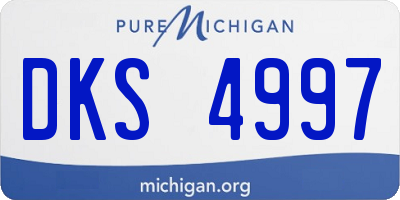 MI license plate DKS4997