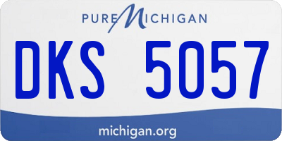 MI license plate DKS5057