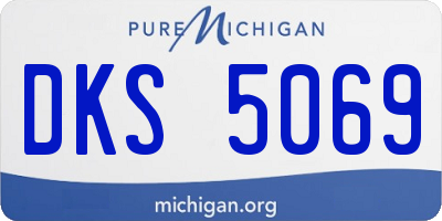MI license plate DKS5069
