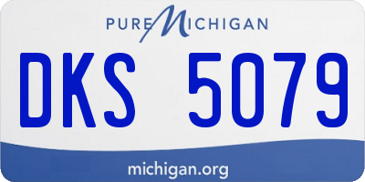 MI license plate DKS5079