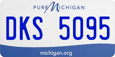 MI license plate DKS5095
