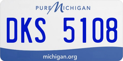 MI license plate DKS5108