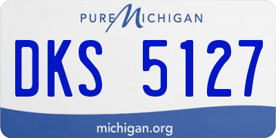 MI license plate DKS5127
