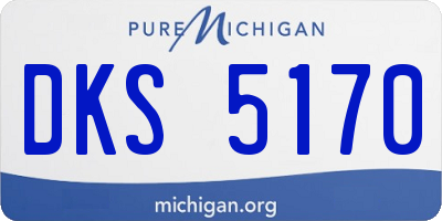 MI license plate DKS5170