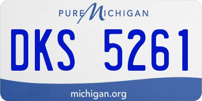 MI license plate DKS5261