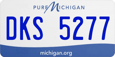 MI license plate DKS5277