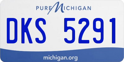 MI license plate DKS5291