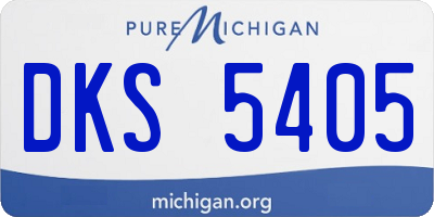 MI license plate DKS5405