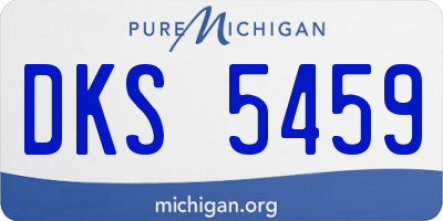 MI license plate DKS5459