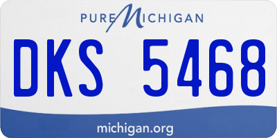 MI license plate DKS5468