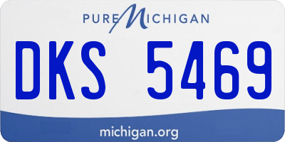 MI license plate DKS5469