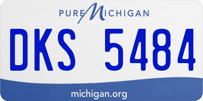MI license plate DKS5484