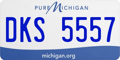 MI license plate DKS5557
