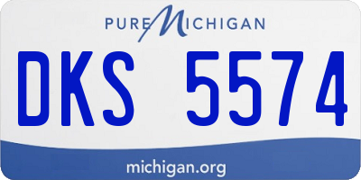 MI license plate DKS5574