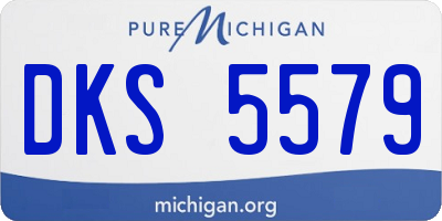 MI license plate DKS5579