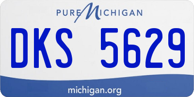 MI license plate DKS5629