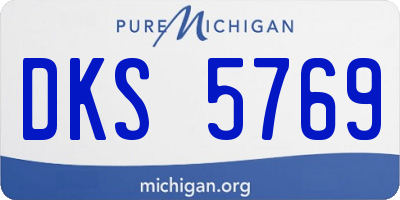 MI license plate DKS5769