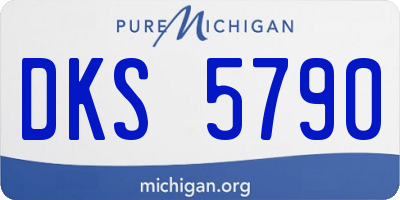 MI license plate DKS5790