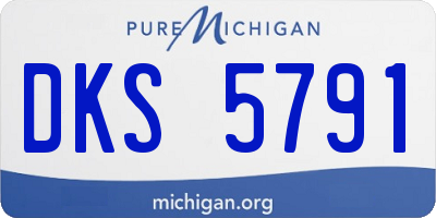 MI license plate DKS5791