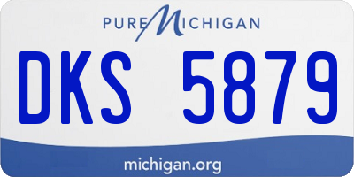 MI license plate DKS5879